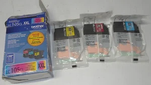 Paquete de 3 impresora de tinta BROTHER LC105CL XXL MFC J4610DW J4510DW J4410DW J4410DW J4310DW - Imagen 1 de 1