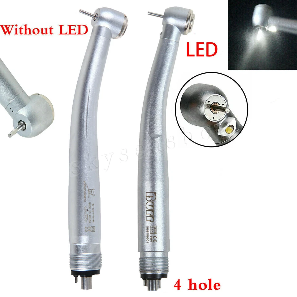NSK Style Dental Drill High Speed Handpiece 4 Hole (LED E-generator) Air Driven