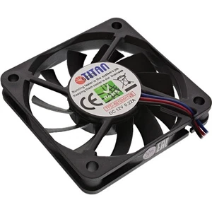 Ventilateur 60 x 60 x 10 mm signal de compteur 3 broches 12 V boîtier PC ventilateur intégré refroidissement titane - Photo 1/1