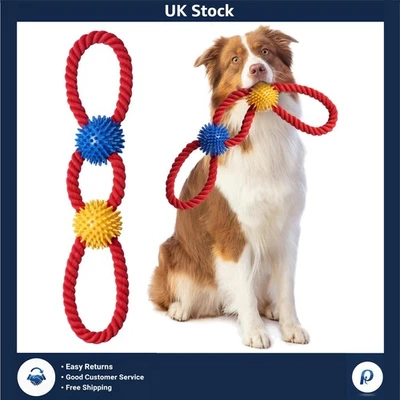 46 cm Multi-Functional Dog Rope Toy - Teeth Cleaning & Mental Stimulation - Image 1 of 4