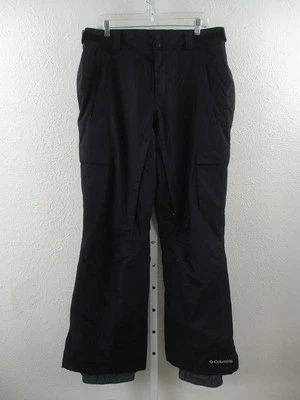 Columbia Hombres L Platinum Peak II Omni-Tech Esquí Snowboard Pantalones Negro Omni-Calor Foto 1 de 4
