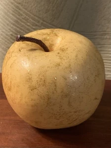 Artificial Glittered Yellow Foam Apple - Picture 1 of 1
