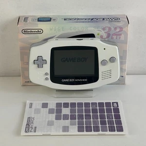 Nintendo Game Boy Advance White AGB-001 Console NTSC-J - Imagen 1 de 10
