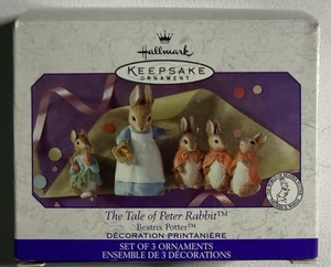 Hallmark Keepsake The Tale of Peter Rabbit Beatrix Potter Ornaments 1999 - Picture 1 of 4