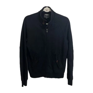 Todd Snyder Jacke Mens Small Dark Blue French Terry Barracuda Two-way Full Zip - Picture 1 of 10