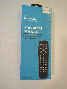 Universal Remote Home By Rite Aid 4 In 1 - Picture 1 of 3