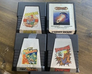 Atari 2600 LOT of 4 Carts Only Popeye Spider-Man Cobra Journey / Tested 80s - Picture 1 of 1