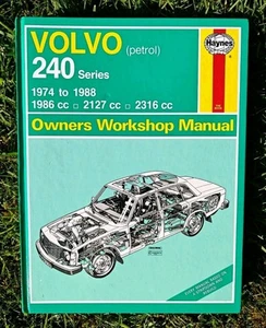 Volvo 240 Series 1974-1988 Owners Workshop Manual by Haynes (Petrol) - Picture 1 of 9