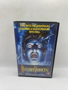 NIGHT VISION {1987, ULTRA RARE HORROR MOVIE} PAL BIG BOX EX-RENTAL VHS - Picture 1 of 9