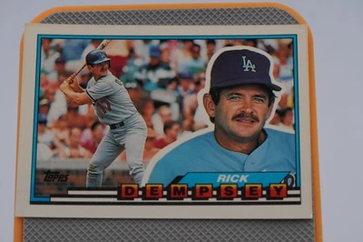 1989 Topps Big Rick Dempsey Los Angeles Dodgers #108 - Image 1 of 2