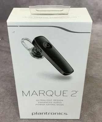 Plantronics Marque 2 Wireless Headset Noise Cancel M165 Bluetooth Black Sealed - Image 1 of 4