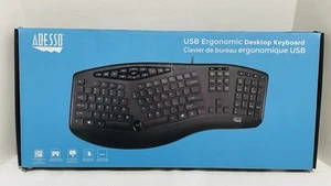 Adesso TruForm Media Keyboard Wired 160 USB Ergonomic Desktop New - Picture 1 of 10