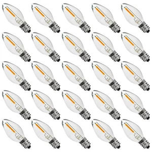 25PACK LED Night Light Bulbs, C7 Candelabra LED Light Bulbs, E12 Chandelier B... - Picture 1 of 7
