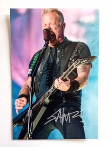 JAMES METFIELD METALLICA original signiertes 12x8 FOTO mit COA TOP  - Bild 1 von 7