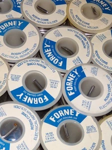 8 Lbs FORNEY ROSIN CORE 30/70 Electrical Repair Solder 1/8" .125 Diameter - Picture 1 of 1