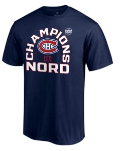 Men's Montreal Canadiens Navy 2021 Stanley Cup Champions Du Nord T-Shirt French - Picture 1 of 1