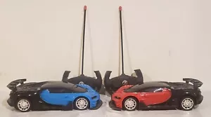 Blue & Red Radio Control Racing Car Rechargeable w/USB Cords Set of 2 - Picture 1 of 1