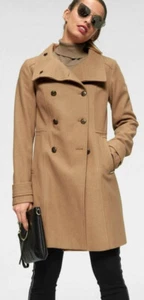NEU CAMELBEIGE UNIFORM CABANJACKE 10% WOLLE GR 48 BRUNO BANANI 130€ *71505549 - Picture 1 of 12