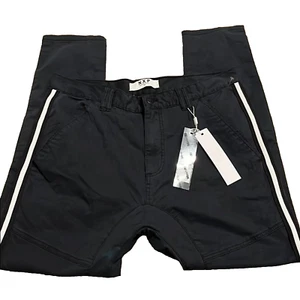 NXP Nena & Pasadena Men's Baseline Pants Black/White Size 36x30 - Picture 1 of 13
