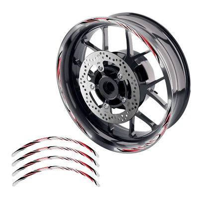 PEGATINA DE LLANTA REFLECTANTE SH12 roja de 17 pulgadas para Suzuki Hayabusa 15 16 17 18 19 20 Foto 1 de 4