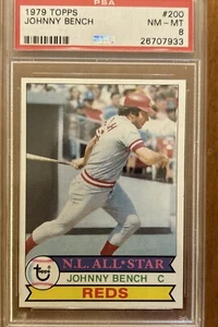 1979 Topps #200 Johnny Bench PSA 8 NM-MINT Cincinnati Reds HOF  - Picture 1 of 7