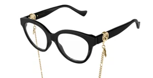 Authentic Gucci RX EyeGlasses GG 10240-006 Black w/ Demo Lens "NEW" 54mm - Picture 1 of 6