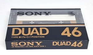 SONY DUAD 46 Blank Audio Cassette Tape (Sealed) New! - Picture 1 of 5