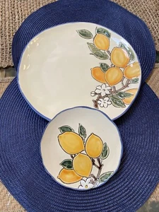 homestylez spectrum designs Lemon Valley Muster Speise- und Vorspeisenteller - Bild 1 von 10