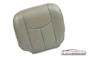 2006 Driver Bottom Compatible With Chvey Tahoe 2WD 4X4Leather Seat Cover Gry/Tan - Picture 1 of 11