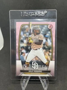 2023 Bowman Eguy Rosario RC #63 Blue Parallel #/150 + Pink /175 - Picture 1 of 6