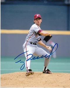 TERRY MULHOLLAND PHILADELPHIA PHILLIES ACTION SIGNED 8x10 - Picture 1 of 1