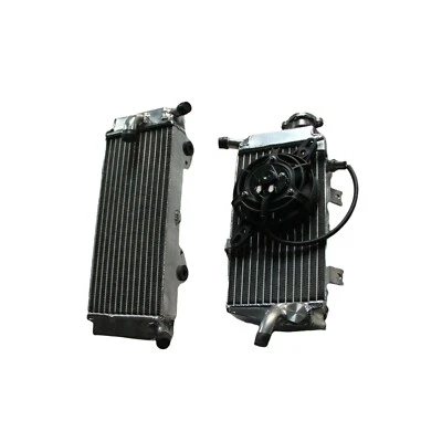 ✅Radiador y ventilador eléctrico de aluminio para Honda CRF450X 2005-2017 Foto 1 de 4