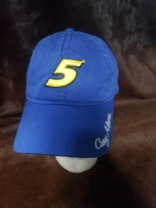 Casey Mears Hat Cap Strap Back Mens NASCAR Racing Red Blue 5 Kellogs Adjustable - Picture 1 of 11