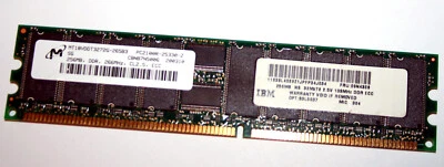 256 MB DDR-RAM PC-2100R  CL2.5  Registered-ECC 'Micron MT18VDDT3272G-265B3' - Photo 1/2