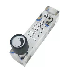 0.1-10LPM LZM-4T Fit 6/8/10mm OD Tube Air Panel Flowmeter Rotameter With Valve - Picture 1 of 12