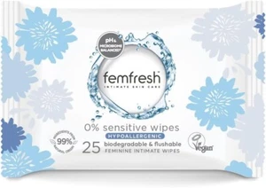 Femfresh Intimate Wipes - Flushable & Biodegradable Disposable Feminine Hygiene - Picture 1 of 6