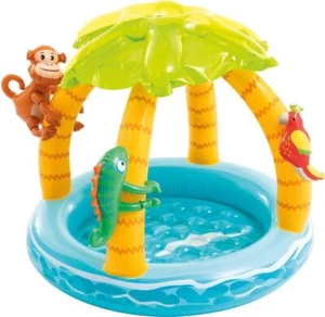 planschbecken aufblasbar Kinder Tropical Island Palm Tree Baby Pool - Bild 1 von 1