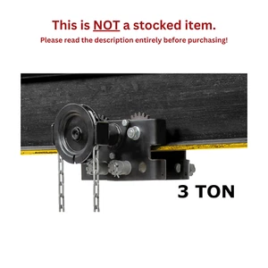 CMCO - UNIVERSAL TROLLEY - 3 TON CAPACITY, GEARED - Picture 1 of 4