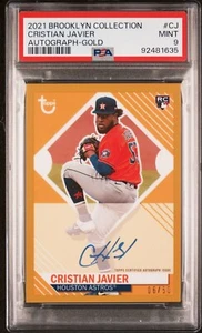2021 Topps Brooklyn Cristian Javier RC PSA 9 Gold Auto /50 #CJ Astros Rookie - Bild 1 von 1