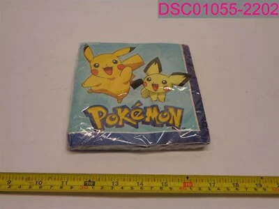 CANTIDAD = 96 (6 paquetes de 16); servilletas POKEMON Pikachu suministros de fiesta 511859 Foto 1 de 4