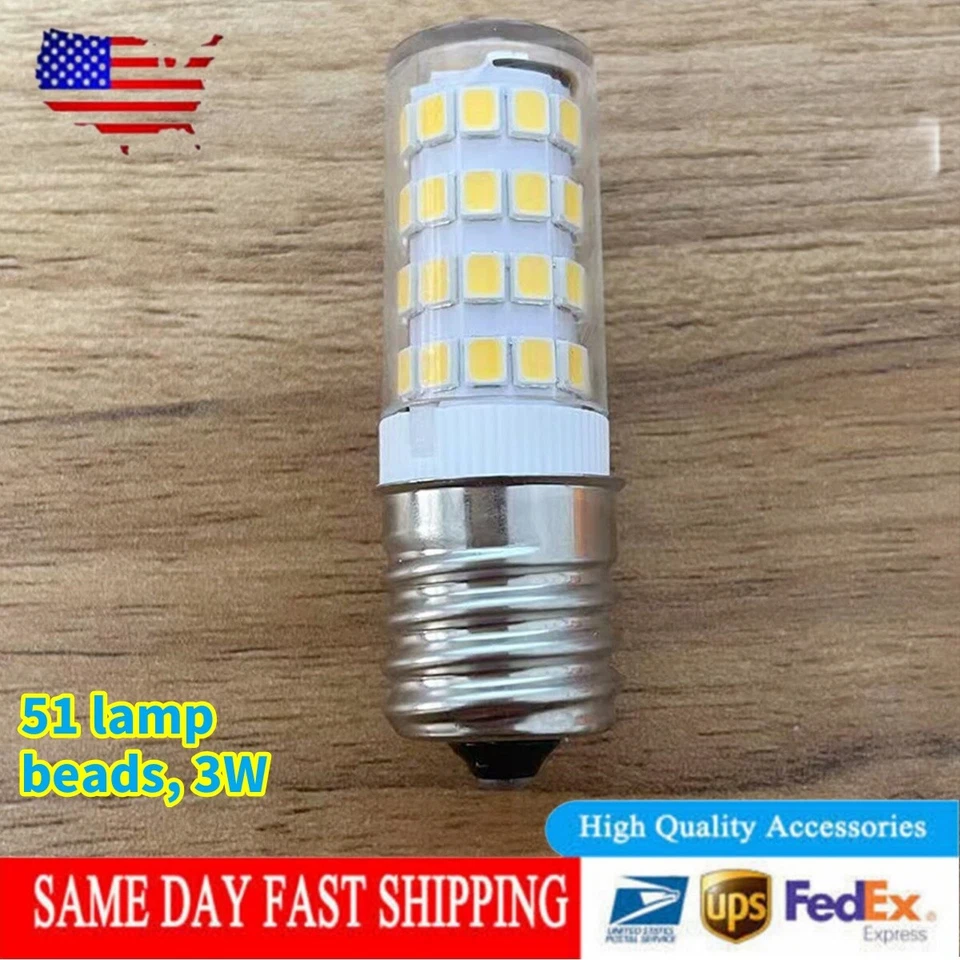 FOR KEI D28X KEL 2816X 2815 Freezer Light Refrigerator Bulb 100-265v 3W NEW - Image 1 of 4