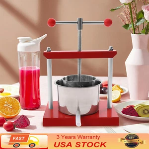 Fruit Wine Press 3L Bucket Basket Cider Apple Berries Wine Making Wine Press - Picture 1 of 8