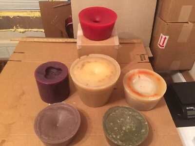 Candle Wax Paraffin 6 Large Rounds Fragrance Almost 25 Pounds Various Colors - Image 1 of 2