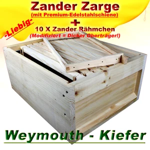 Zander 10er Ganzzarge + 10x Rähmchen, 👍Holzzarge Bienenhaus Bienenbeute - Bild 1 von 3