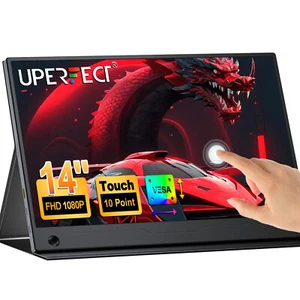 14 Zoll Touch Screen Tragbarer Monitore 1920*1080 Zweiter Bildschirm Für Laptop - Bild 1 von 10
