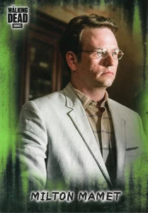 The Walking Dead Hunters & Hunted 2018, #48 Milton Mamet tarjeta base verde #17/25 - Imagen 1 de 2