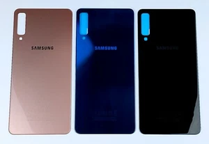 Vitre arrière couvercle cache batterie + adhésif - Samsung Galaxy A7 2018 A750 - Photo 1 sur 5