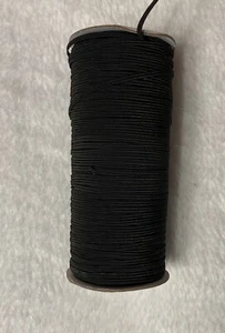 20 Yds 1/8"(3mm) Skinny Elastic Band Stretch Headband Sew Craft DIY Mask Black - Picture 1 of 2