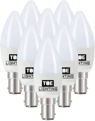 TBE Lighting Dimmable LED Candle Bulbs,5w,Warm White 2700K,450 Lumens, Pack of 8 - Image 1 of 4