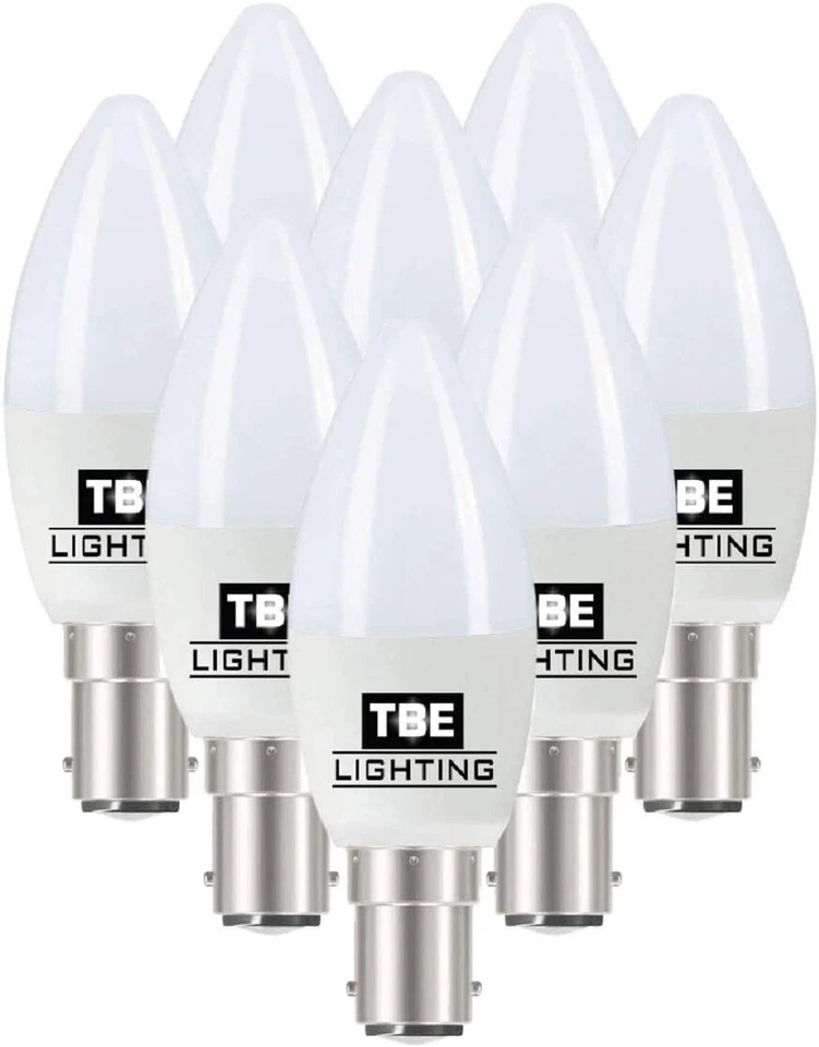 TBE Lighting Dimmable LED Candle Bulbs,5w,Warm White 2700K,450 Lumens, Pack of 8 - Image 1 of 4